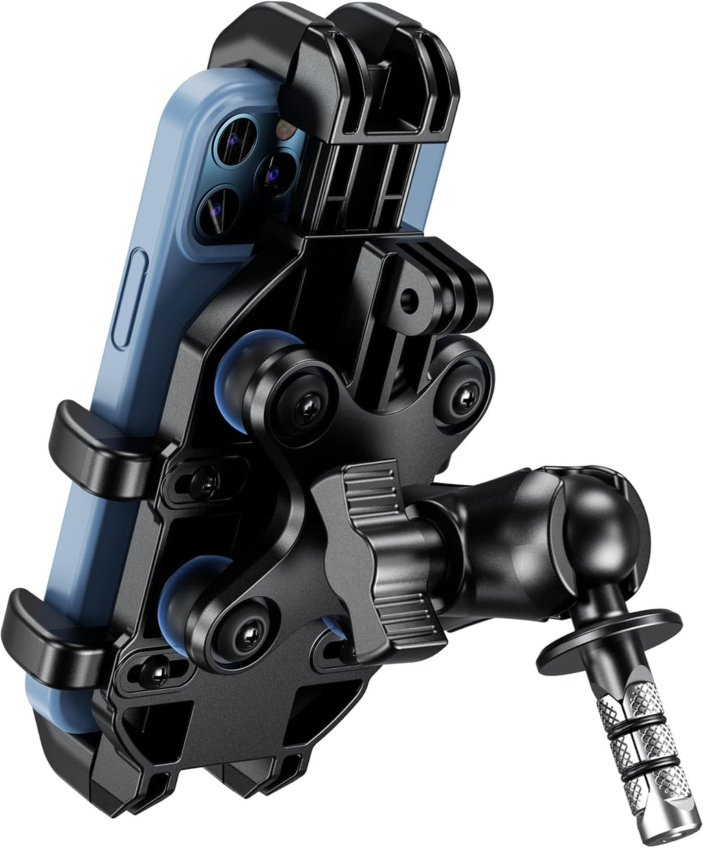 BRCOVAN Motorcycle Fork Stem Phone Mount with Vibration Dampener