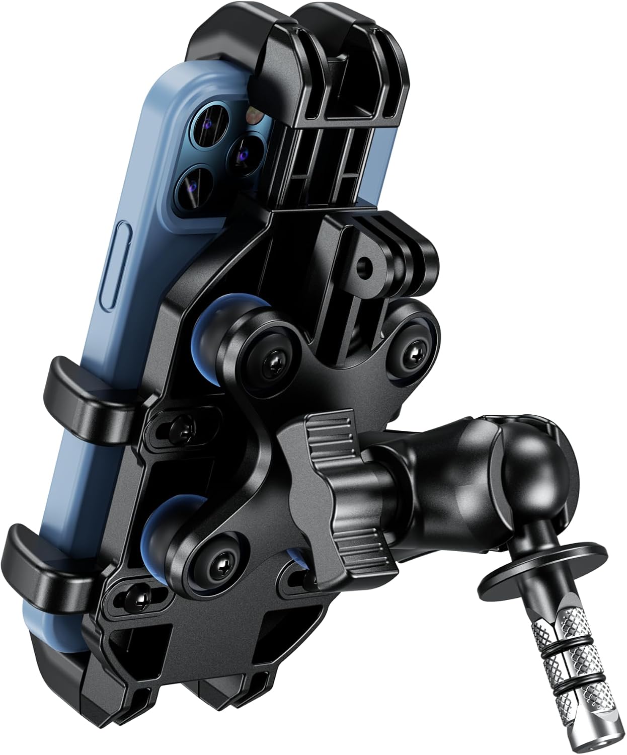 BRCOVAN Motorcycle Fork Stem Phone Mount with Vibration Dampener
