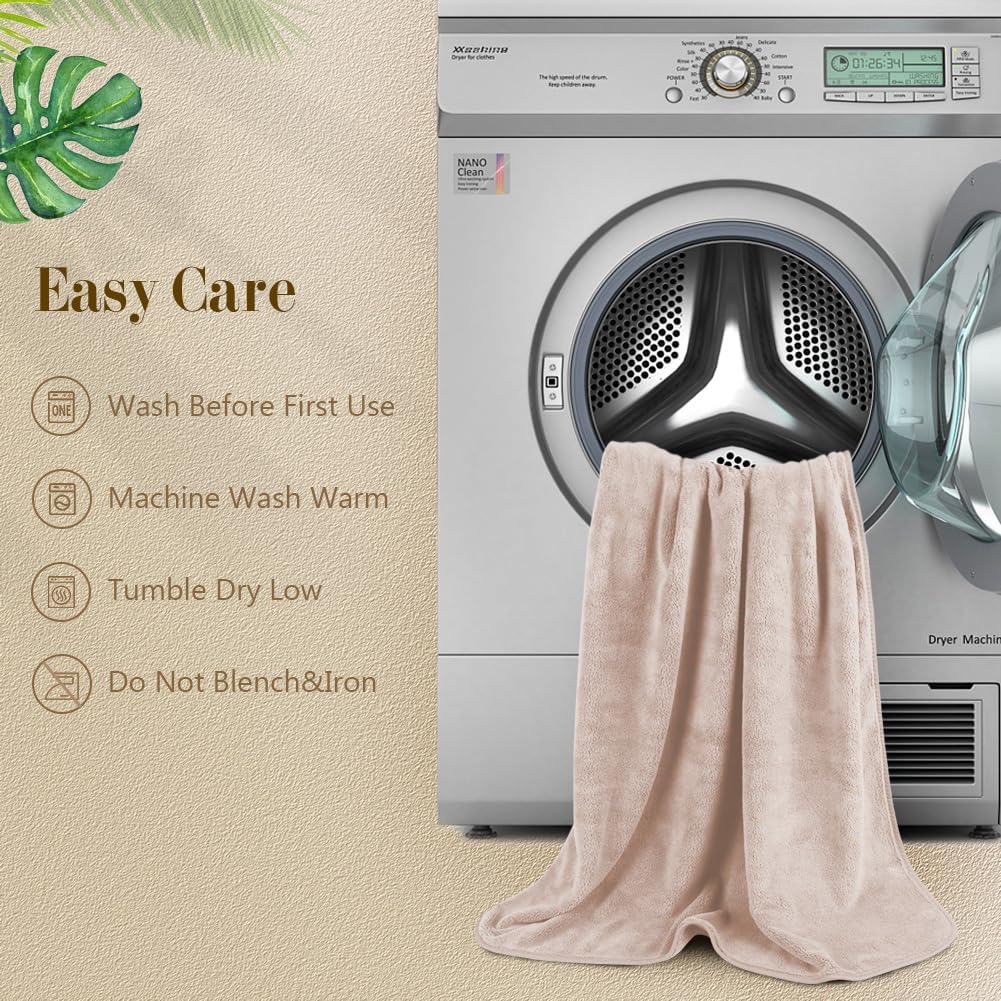 Orighty Bath Towels, Soft Feel Bath Towel, 2 Pack (27'' x 54'')