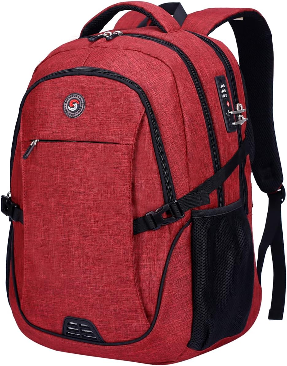 SHRRADOO Travel Laptop Backpack for Men Women, College High Schoolbag