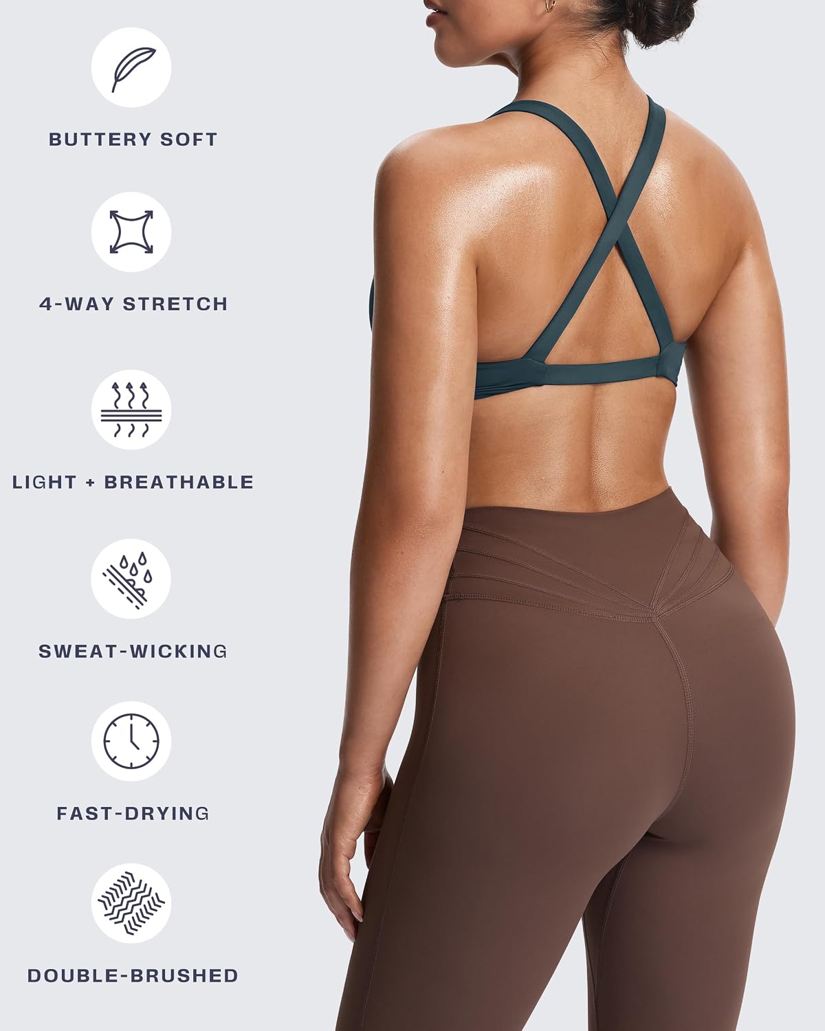 Aoxjox Women's Satara Low Impact Sports Bra
