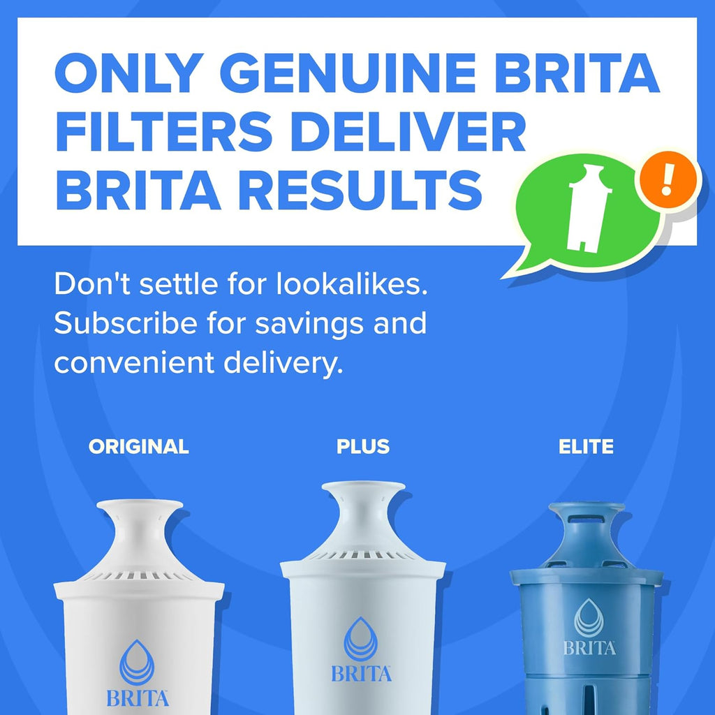 Brita X-Large 27 Cup Water Pitcher Dispenser, Includes 1 Filter, White