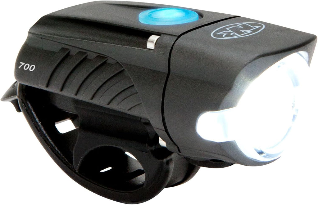 NiteRider Swift 700 + Vmax+ 180 Front & Rear Bike Light Combo | 700 Lumen Front & 180 Lumen Rear Lights | USB-C Rechargeable, Lightweight IP64, 12 Total Modes for Bike Safety, Commuting, Night Riding