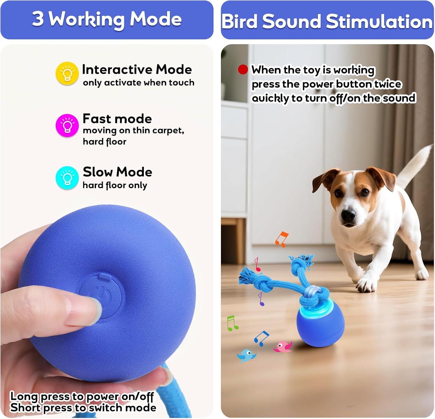Interactive Dog Toys Bouncing & Jumping Dog Ball