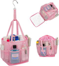 Shower Caddy Portable for College Dorm Room Essentials, Hanging Shower Caddy with Hook and Drawstring, Quick Dry Mesh Shower Bag with 6 Pockets for Bathroom, Swimming, Gym, Camping, Beach, Travel