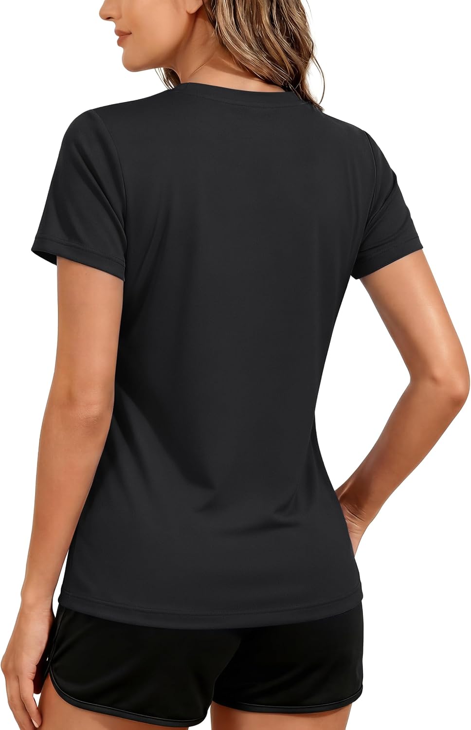 TACVASEN Women's Short Sleeve Workout Shirts UPF 50+ Sun Protection Quick Dry Athletic Tops for Running Gym Tee