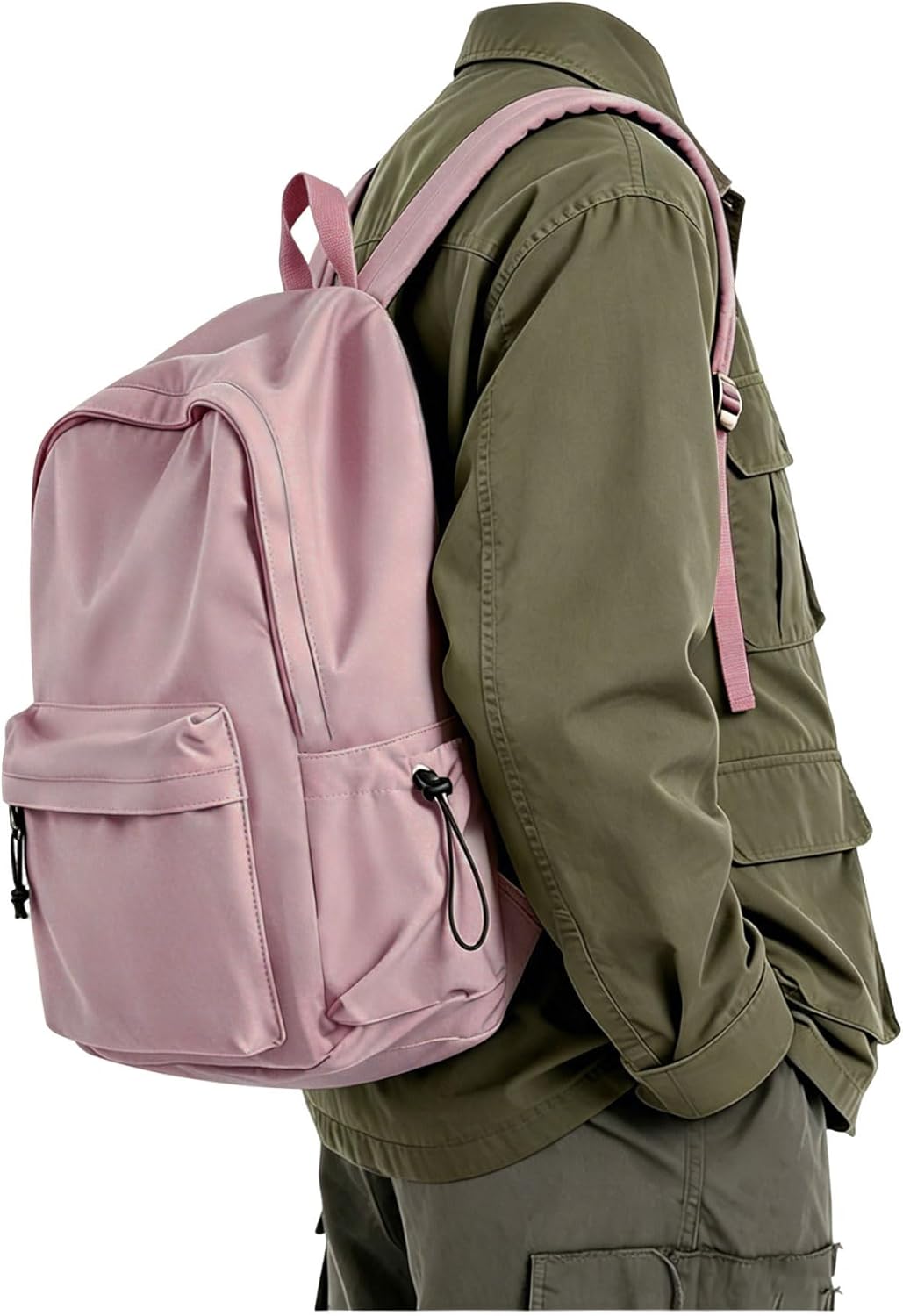 BJLFS Purple Backpack for Girls Women, Waterproof High School Bookbag, Lightweight Casual Travel Daypack,Classic Basic College Backpack, Middle School Bag for Teen Girls Boys Cute Back Pack