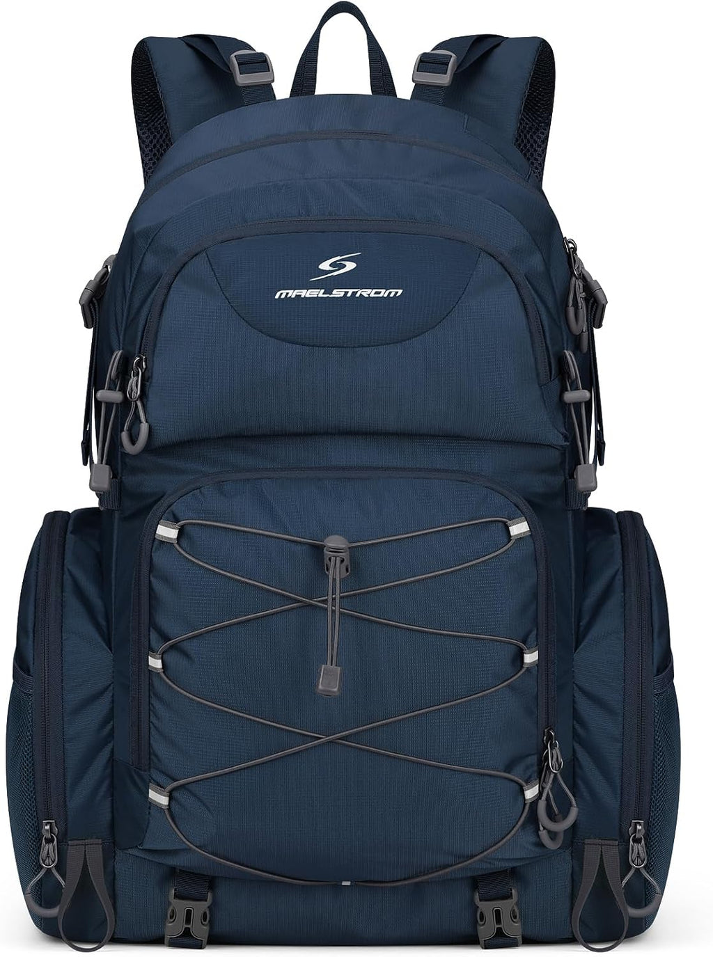 Maelstrom 40L Waterproof Hiking Backpack, Lightweight Travel Daypack | Rain Cover,Hydration-Ready, Tripod Straps, Load Compression, Survival Whistle, Perfect For Men, Women,Camping,Travel