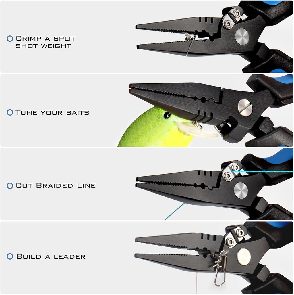 KastKing Intimidator Fishing Pliers, Saltwater Resistant Fishing Gear