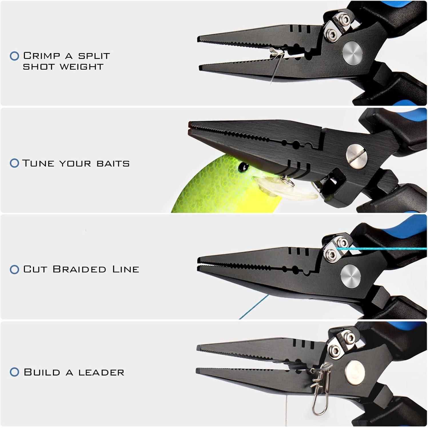 KastKing Intimidator Fishing Pliers, Saltwater Resistant Fishing Gear