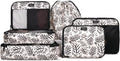 Jadyn Packing Cubes for Travel, 6-Piece Large Packing Cube Organizer Set for Suitcase, Duffel Bag, Luggage, Multiple Sizes Travel Essentials (Desert Foliage)