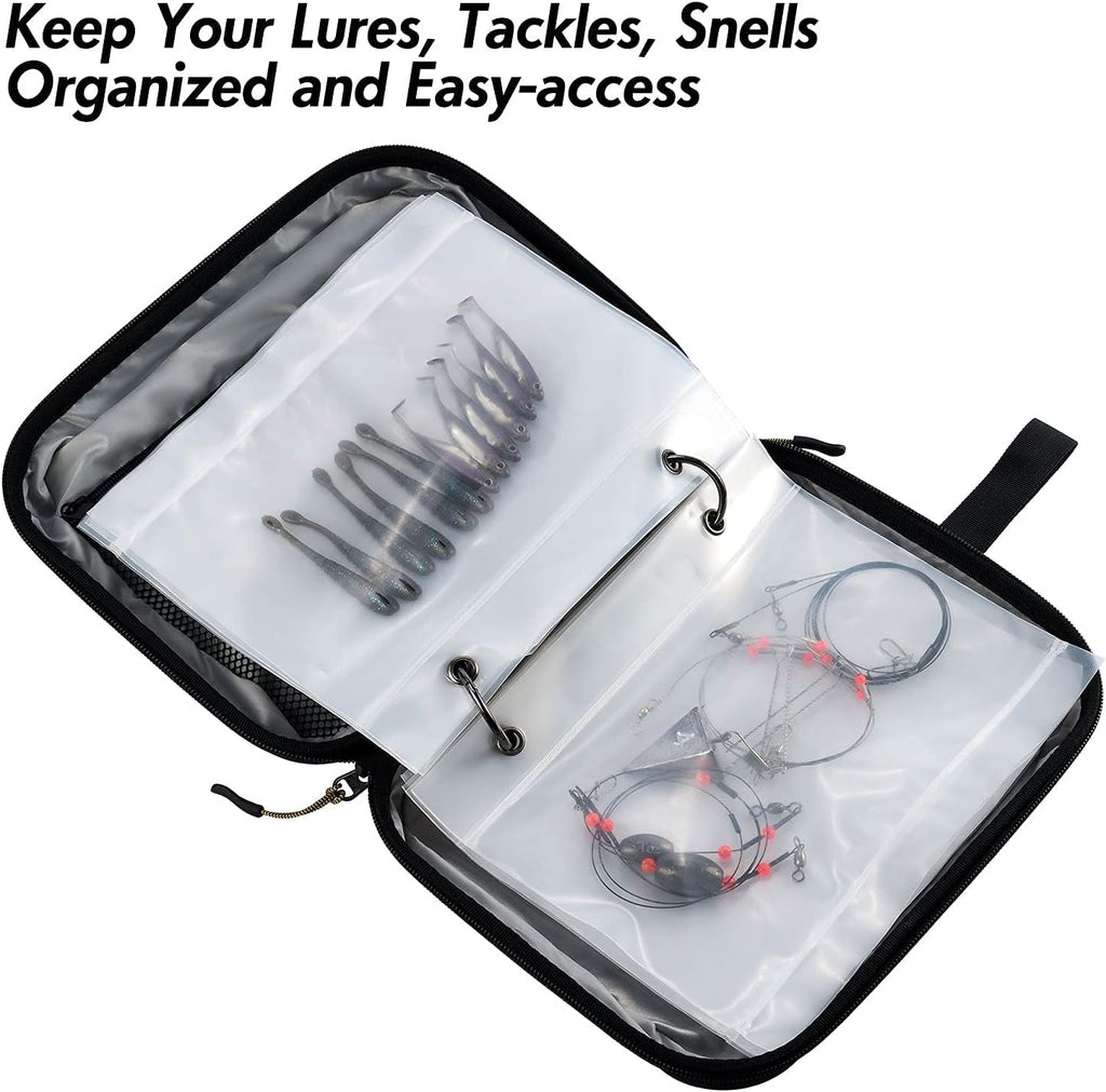 Dr.Fish Soft Bait Binder Bag Lure Wallet Storage Tackle Bag