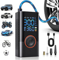Tire Inflator Portable Air Compressor Portable Cordless Mini Air Pump with Digital Pressure Gauge Inflater 150PSI 3X Fast Inflation Auto Shutoff Large Battery Tires Pump for Cars Motors Bikes Balls