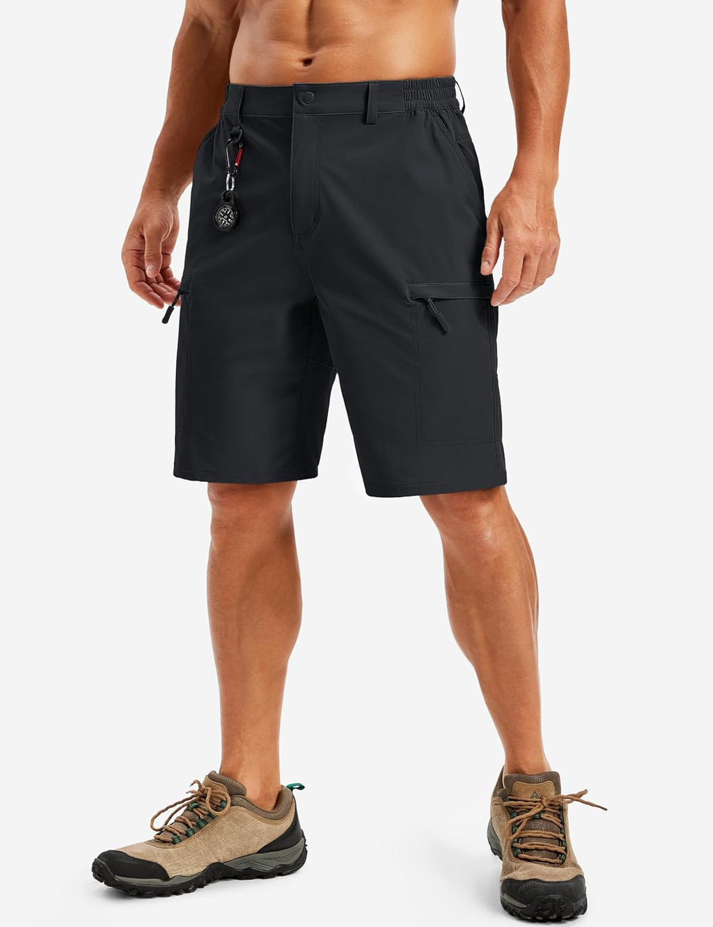TACVASEN Men's Hiking Cargo Shorts 10 inch Quick Dry Lightweight Waterproof