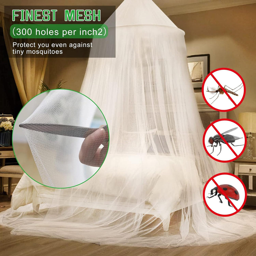 Mosquito Net Bed Canopy for Girls Dome Bed Curtains Tent Twin Queen Size