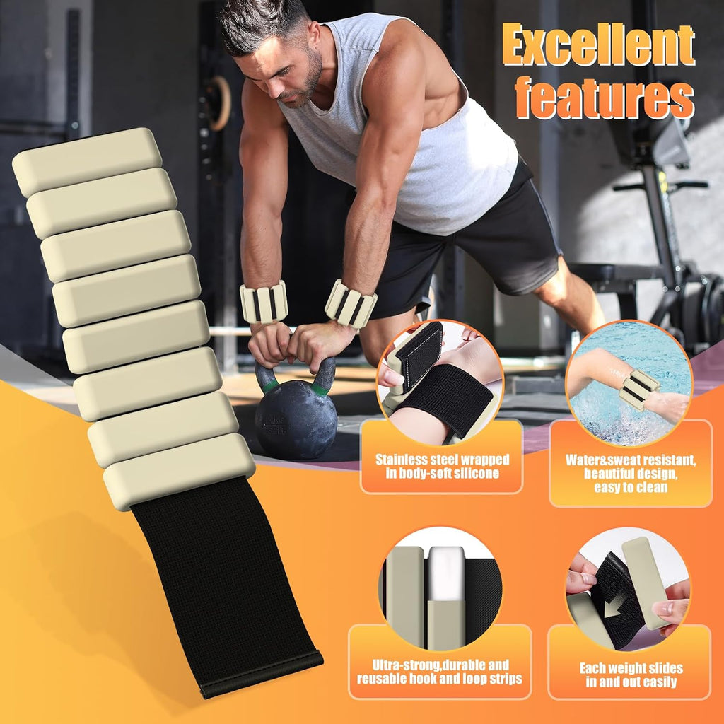 Ankle Weight Wrist Weight 2 Pack 1lb Each Adjustable
