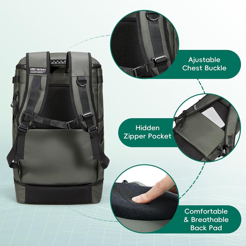 Lunch Backpack Cooler Compartment Insulated, Green