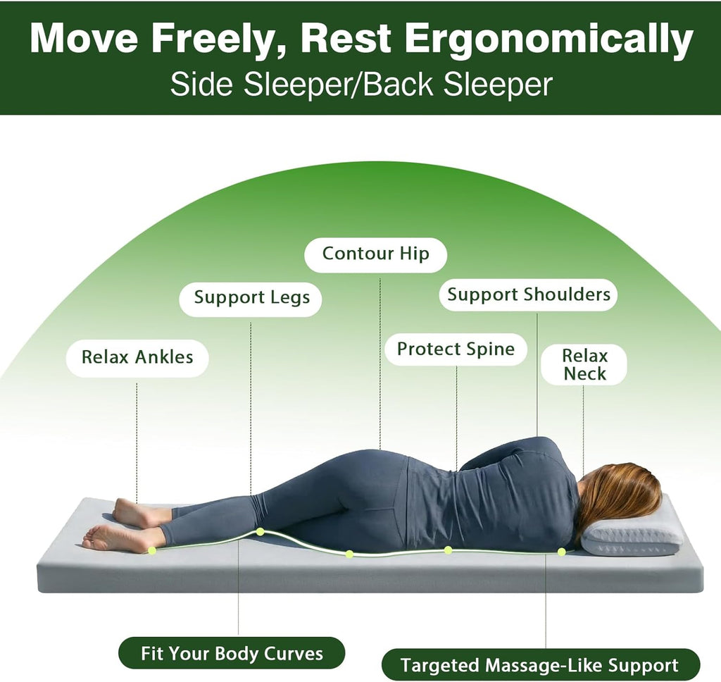 Extra Thick Supportive Foam Camping Mattress with Travel Bag
