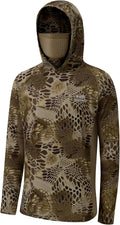 BASSDASH Men's UPF 50+ Camo Long Sleeve Hunting Fishing Hoodie Shirt