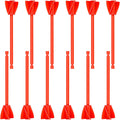 12 Pieces Paint Mixer Drill Attachment,Helix Paint Mixer Resin Drill Mixer Paint Stirrers Drill Attachment for 1 Gallon of Paint Epoxy Resin Silicone Jewelry Casting Molds (Red)