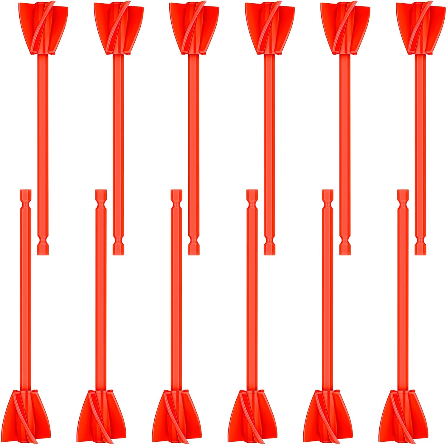 12 Pieces Paint Mixer Drill Attachment,Helix Paint Mixer Resin Drill Mixer Paint Stirrers Drill Attachment for 1 Gallon of Paint Epoxy Resin Silicone Jewelry Casting Molds (Red, Blue, Black, White)