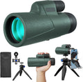 12x50 HD Monocular for Adults High Powered with BAK4 Prism & FMC Lens,Lightweight with Smartphone Adapter, High Powered Monocular with Clear Low Light Vision for Star Watching, Bird Watching, Hiking