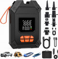 Paddle Board Electric Pump Portable 45 PSI, Dual Powered Rechargeable & 12V DC Air Sup Pump for Car Tires, Paddleboards, Kayak, Tents, Mattresses & Water Sports Inflation & Deflation, Auto-Off