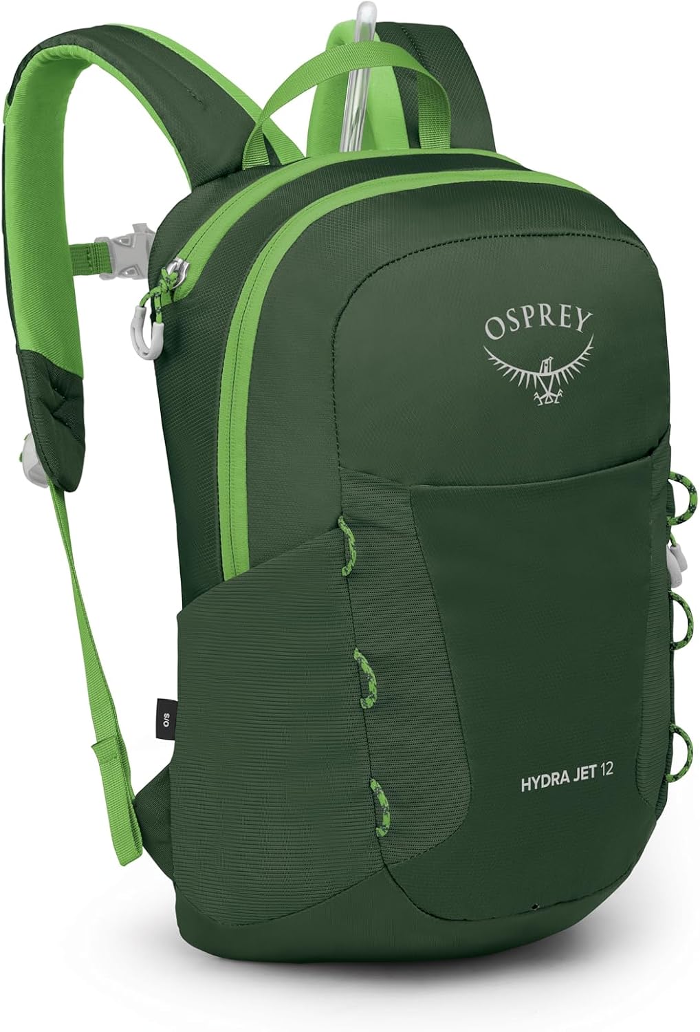 Osprey HydraJet 12L Kids' Hiking Pack with Hydraulics Reservoir, Green OS
