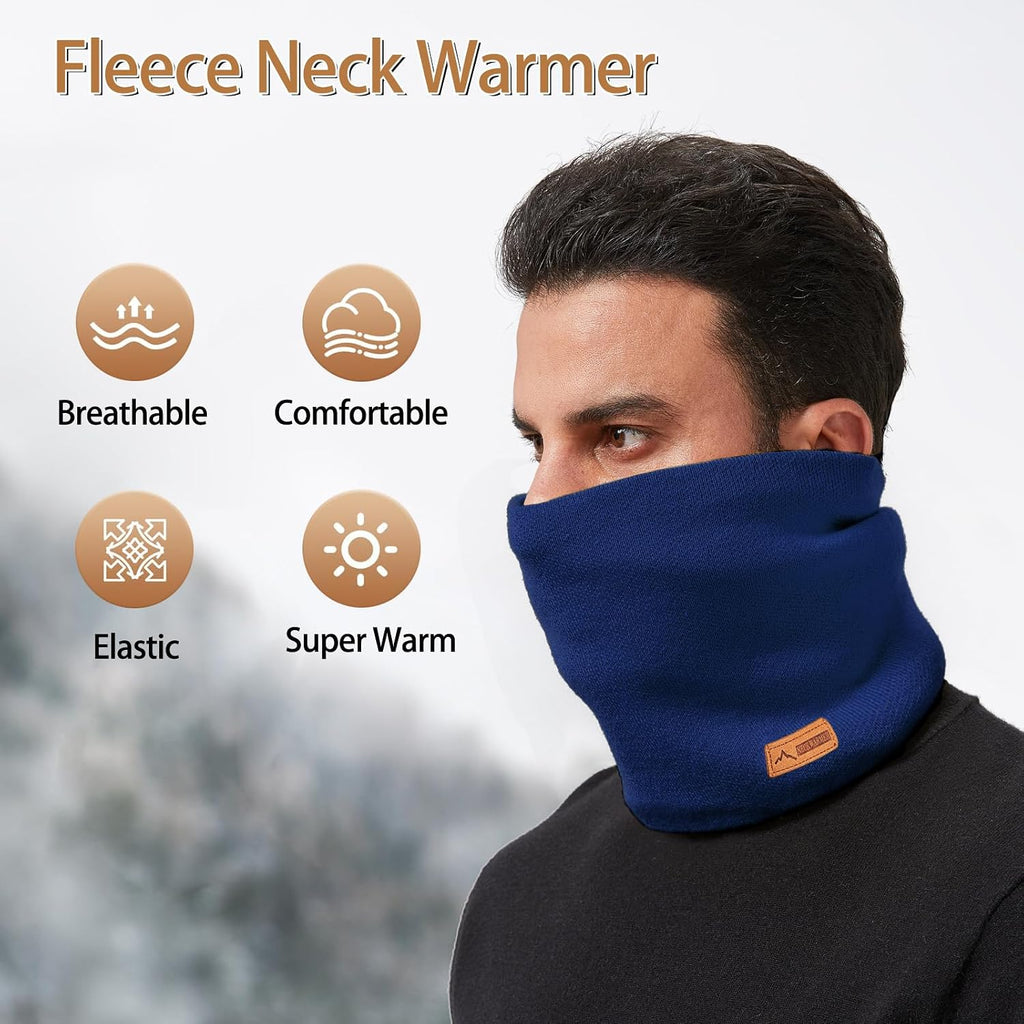 Neck Warmer Gaiter for Men Women,Winter Soft Thick Warm Fleece Lined Face Ski Mask Scarf Cold Weather Running