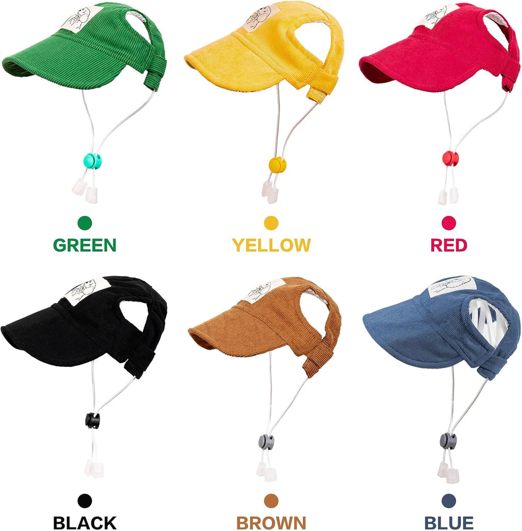 Pet Dog Baseball Cap, Cat Hat, Cat Dog Sun Cap with Ear Holes, Adjustable Puppy Outdoor Sun Hat (Pink, X-Small)