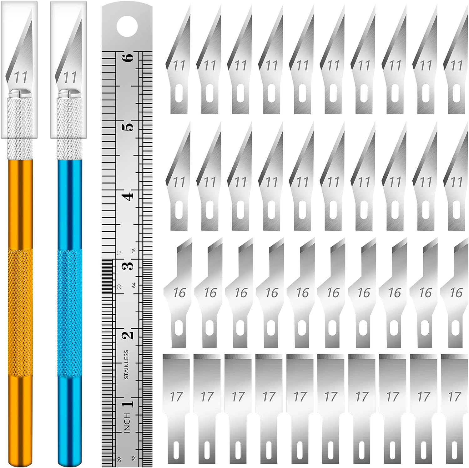 DIYSELF 22 PCS Exacto Knife Set, Craft Knife with 13 Blades & Carry Case