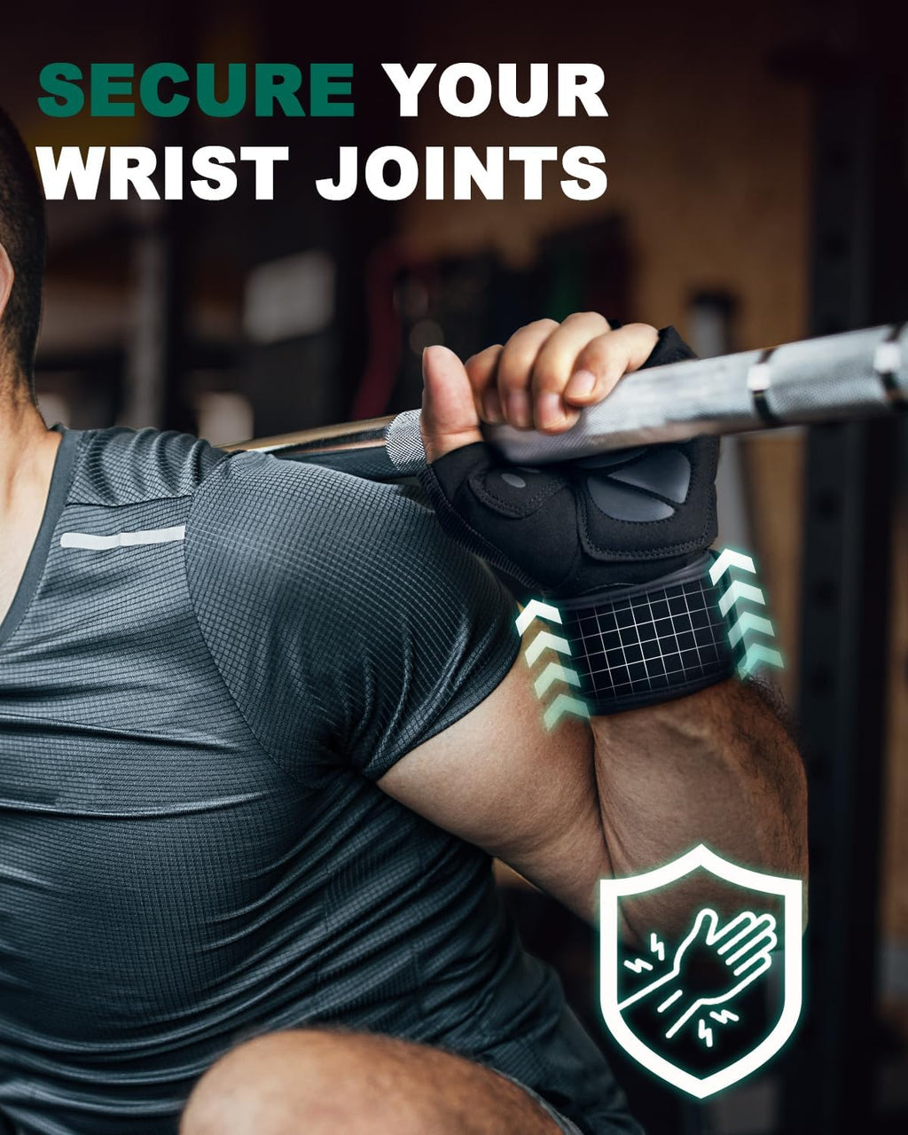 Trideer Weight Lifting Gloves for Men, Workout Gloves with Wrist Support