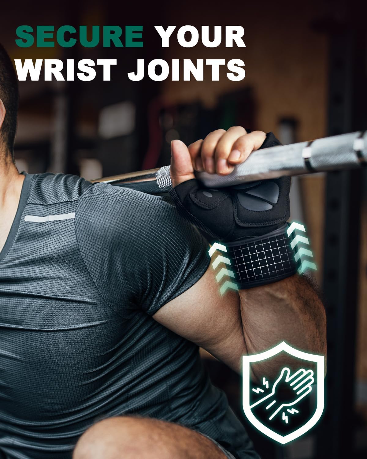 Trideer Weight Lifting Gloves for Men, Workout Gloves with Wrist Support