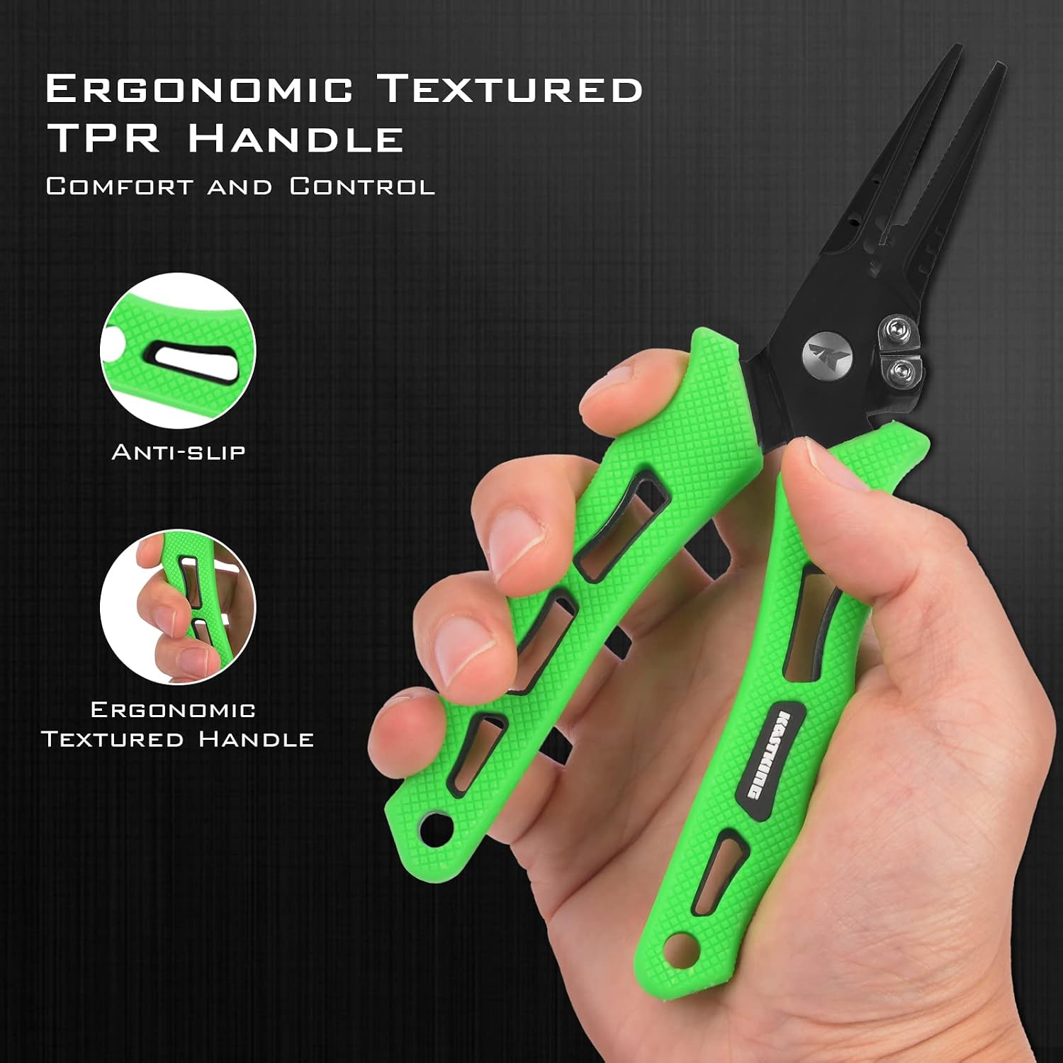 KastKing Cutthroat 7 inch Fishing Pliers, Ice Fishing, Gift for Men