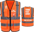A-SAFETY High Visibility Reflective Safety Vest Customize Logo (XS-8XL)