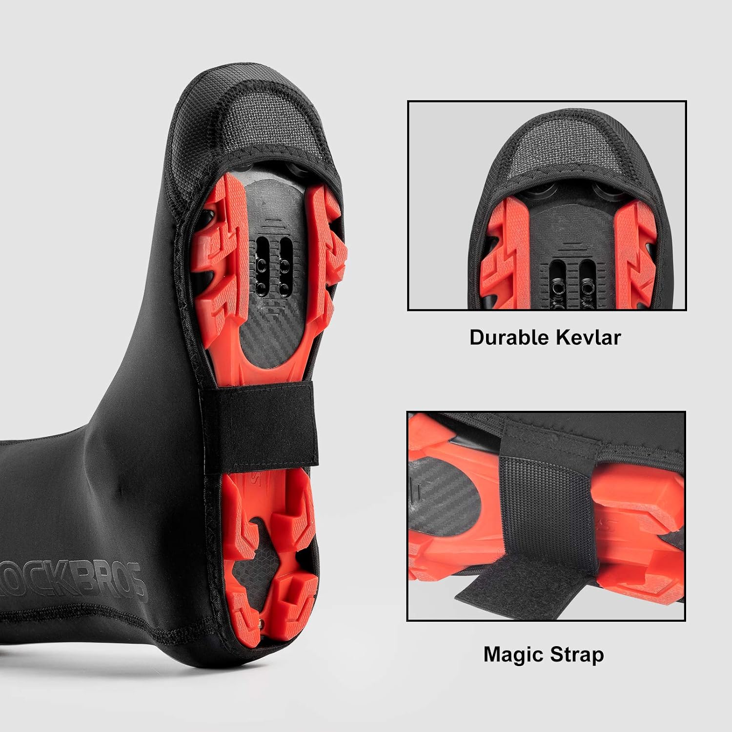 ROCKBROS Cycling Shoe Covers Warm Bike Shoe Cover Windproof Water Resistant
