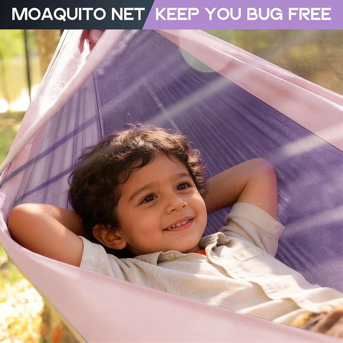 Camping Hammock Mosquito Net,Double & Single Portable Hammocks for Small Hammocks with 2 Tree Straps,Hammock Tent for Travel Camping,Camping Accessories for Indoor Outdoor Hiking Backpacking