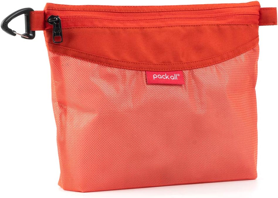 pack all Water-Resistant Zipper Pouch, Mesh Zipper Bag, 10.23"x7.48"