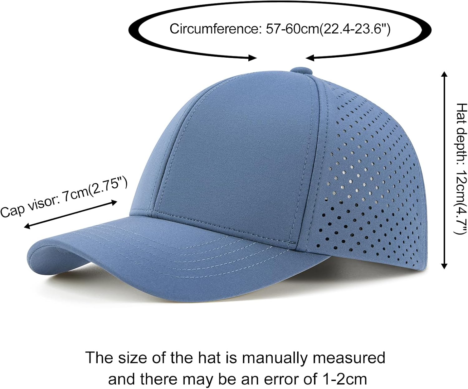 VOBOOM Men Laser Mesh Ball Cap Snapback Baseball Cap