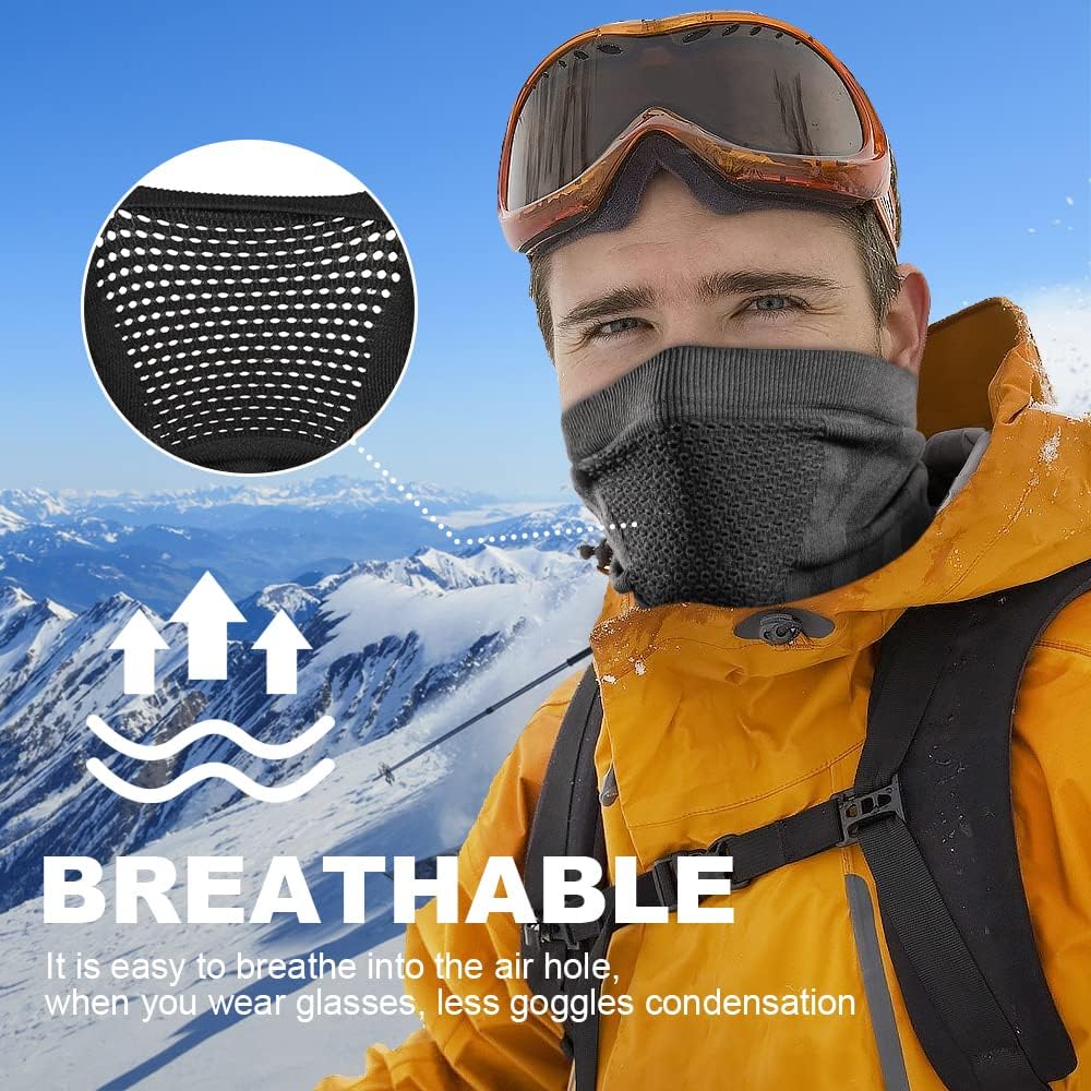 WTACTFUL 1-2 Pack Winter Neck Gaiter Neck Warmer Ski Mask for Men Women