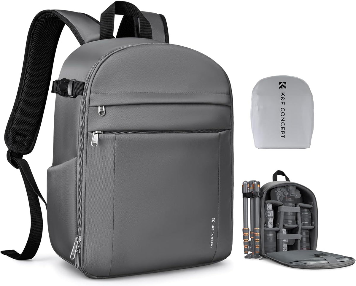 K&F CONCEPT Camera Backpack, DSLR/SLR/Mirrorless Photography Camera Bag
