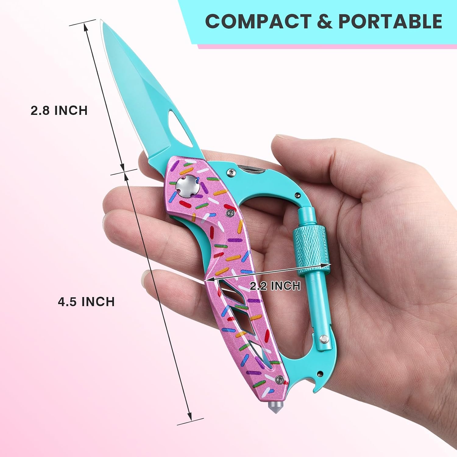 FUNBRO 6-in-1 Multitool with Folding Pocket Knife, Bottle Opener