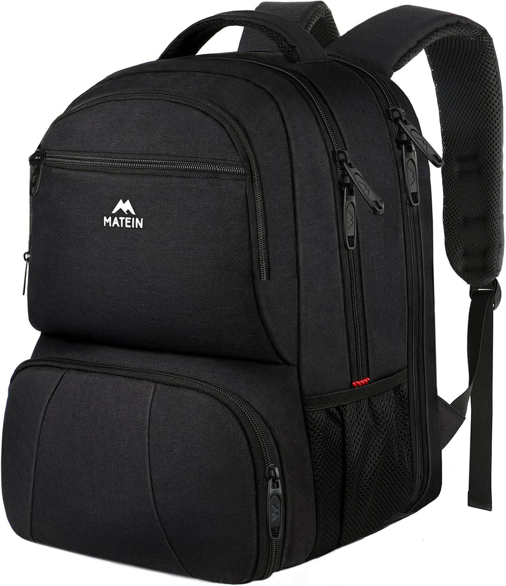 MATEIN Lunch Backpack for Men, 17 Inch Work Backpack with Lunch Compartment