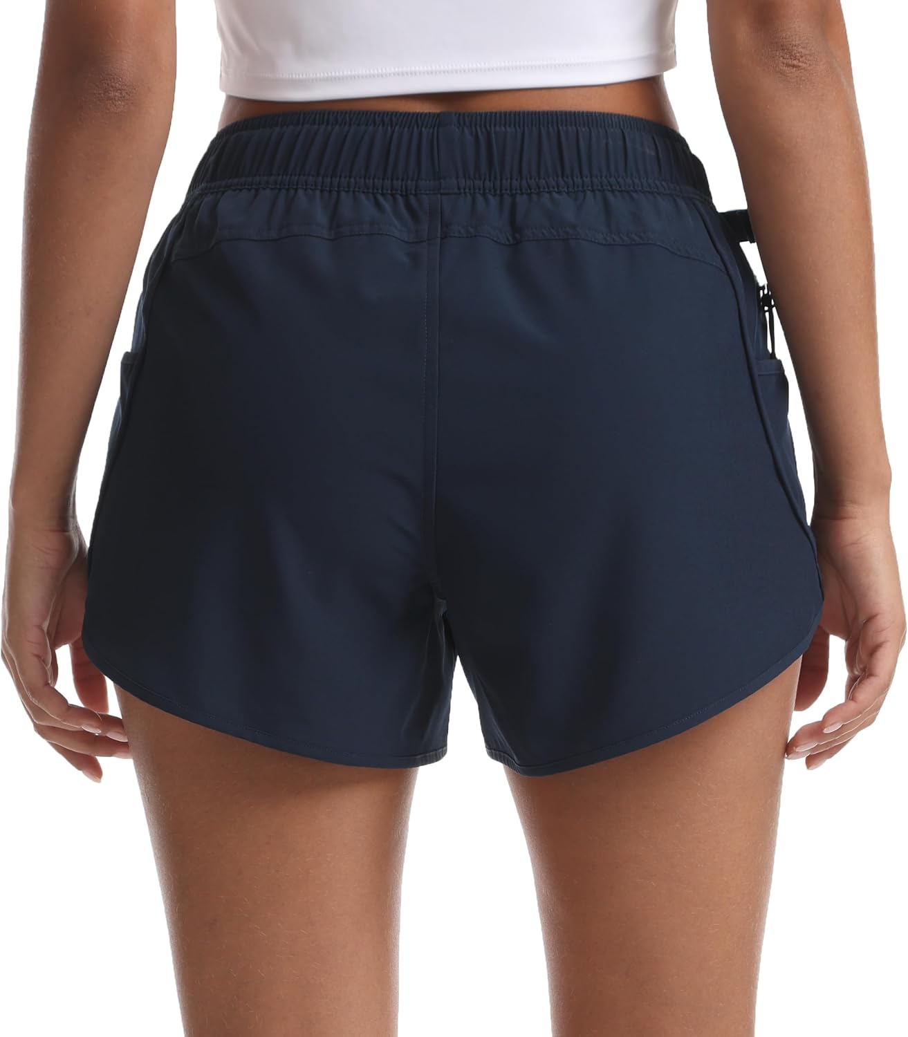 Women's Athletic Hiking Shorts with Liner Quick-Dry Workout Running Shorts