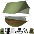 Sunyear Camping Hammock, Portable Single & Double Hammock with Net, 2 Person Hammock Tent with 2 * 10ft Straps, Best for Outdoor Hiking Survival Travel