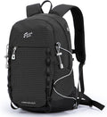 23L Lightweight Hiking Backpack, Travel Daypack with Pole Holder, Black
