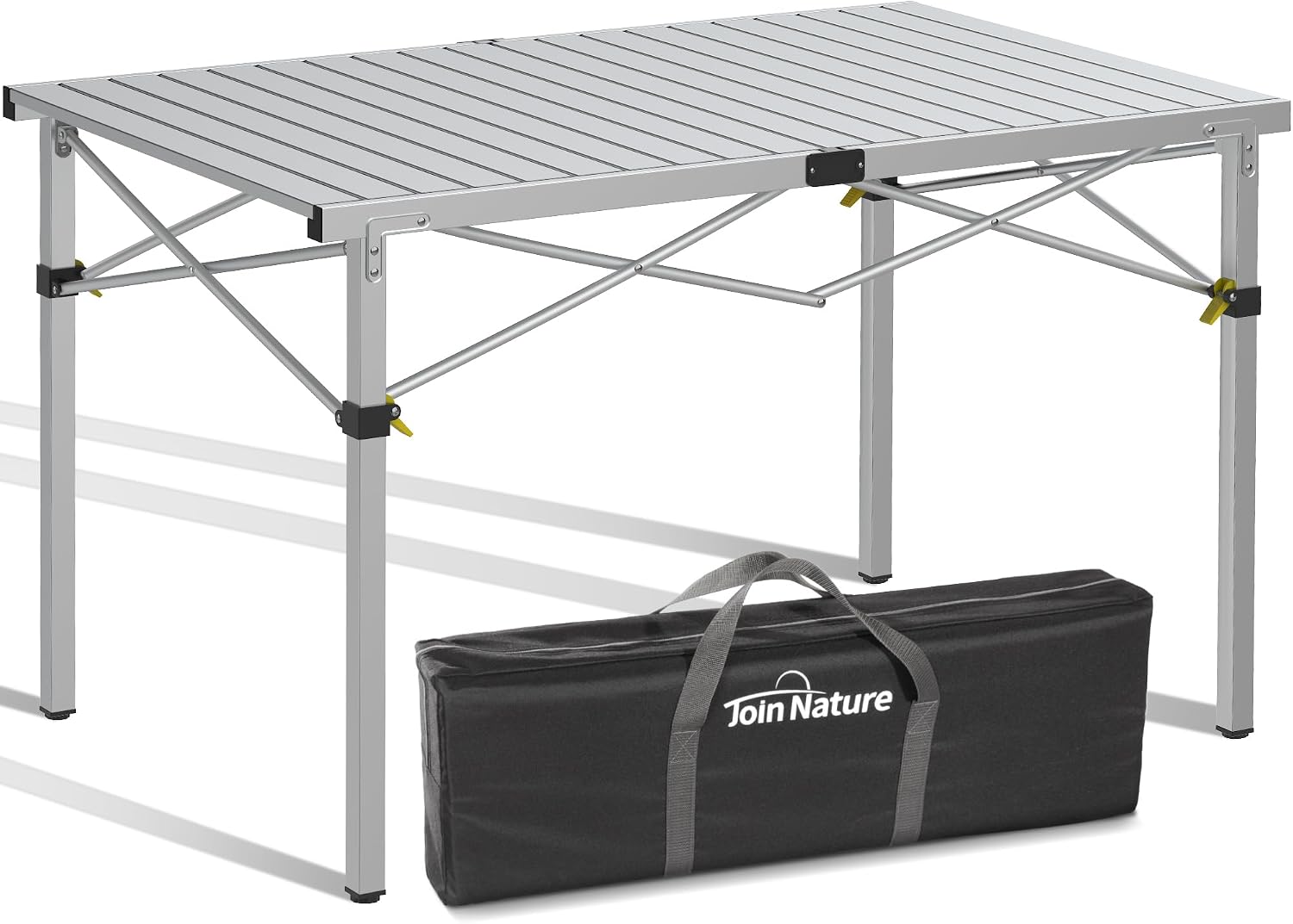 Join Nature 46.4" Large Camping Table for 2-6 People, Heavy Duty Foldable
