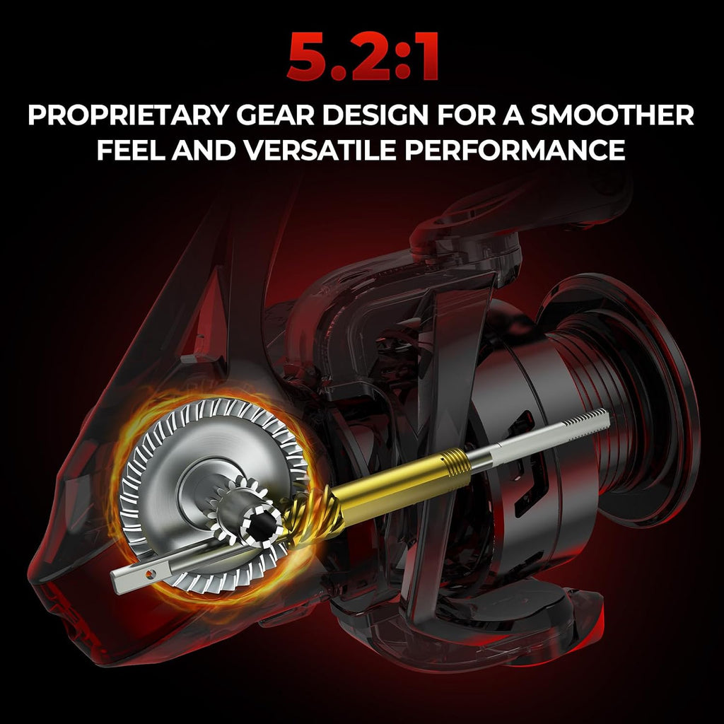 KastKing Royale Legend Spinning Fishing Reels, Available in 5.2:1 and 6.2:1