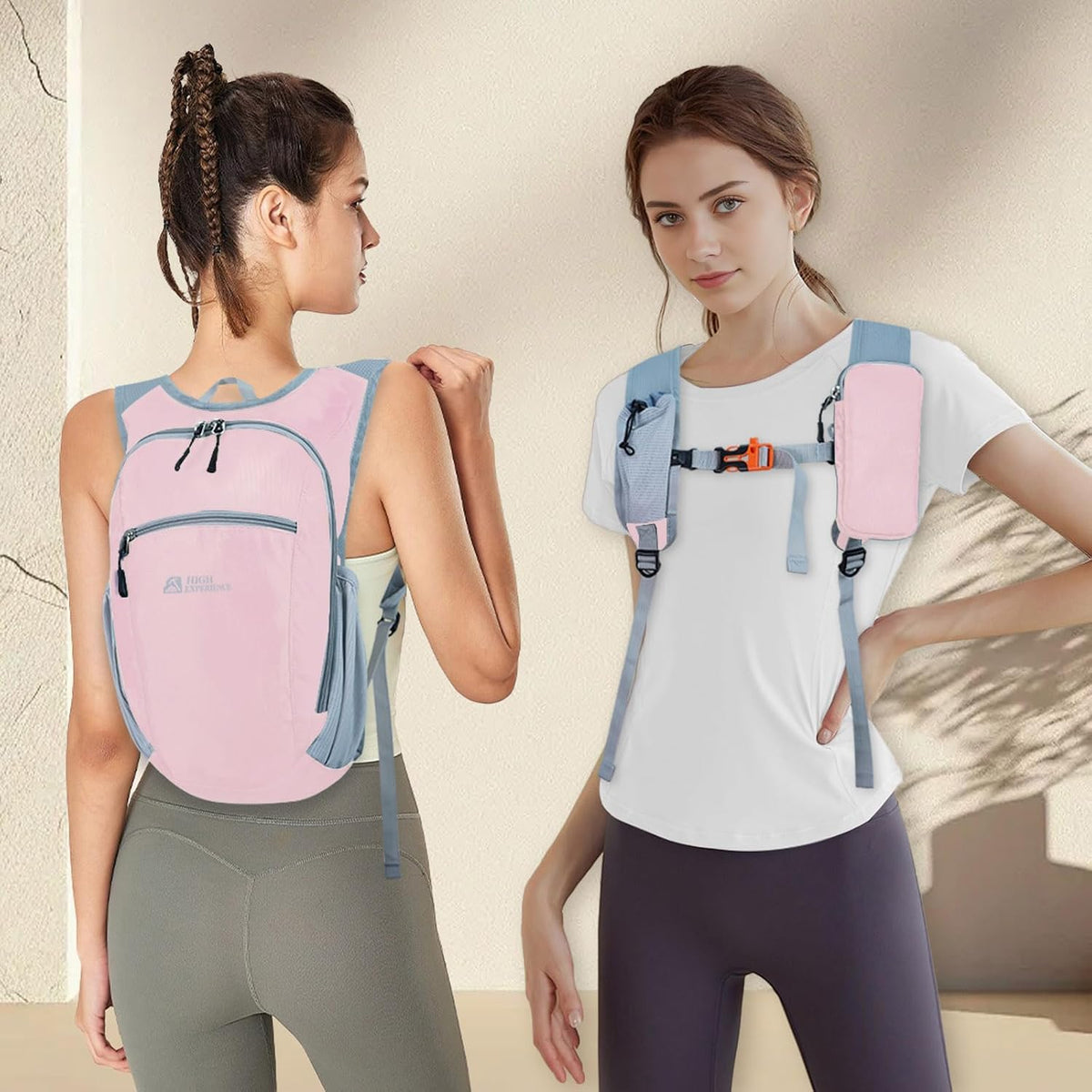 Small Hiking Backpack Packable Lightweight for Women Men