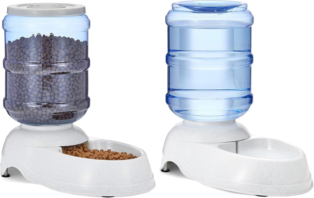 Amazon Basics Gravity Pet Water Dispenser for Cat and Dog, Easy to Clean, 135.3fl.oz Capacity, Small